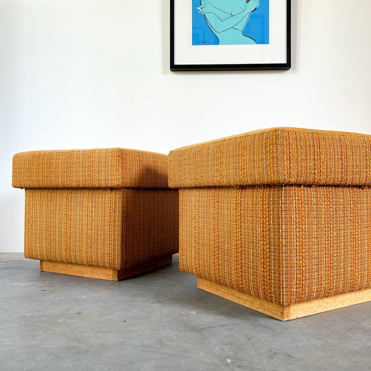 UPHOLSTERED BOX FOOTSTOOLS