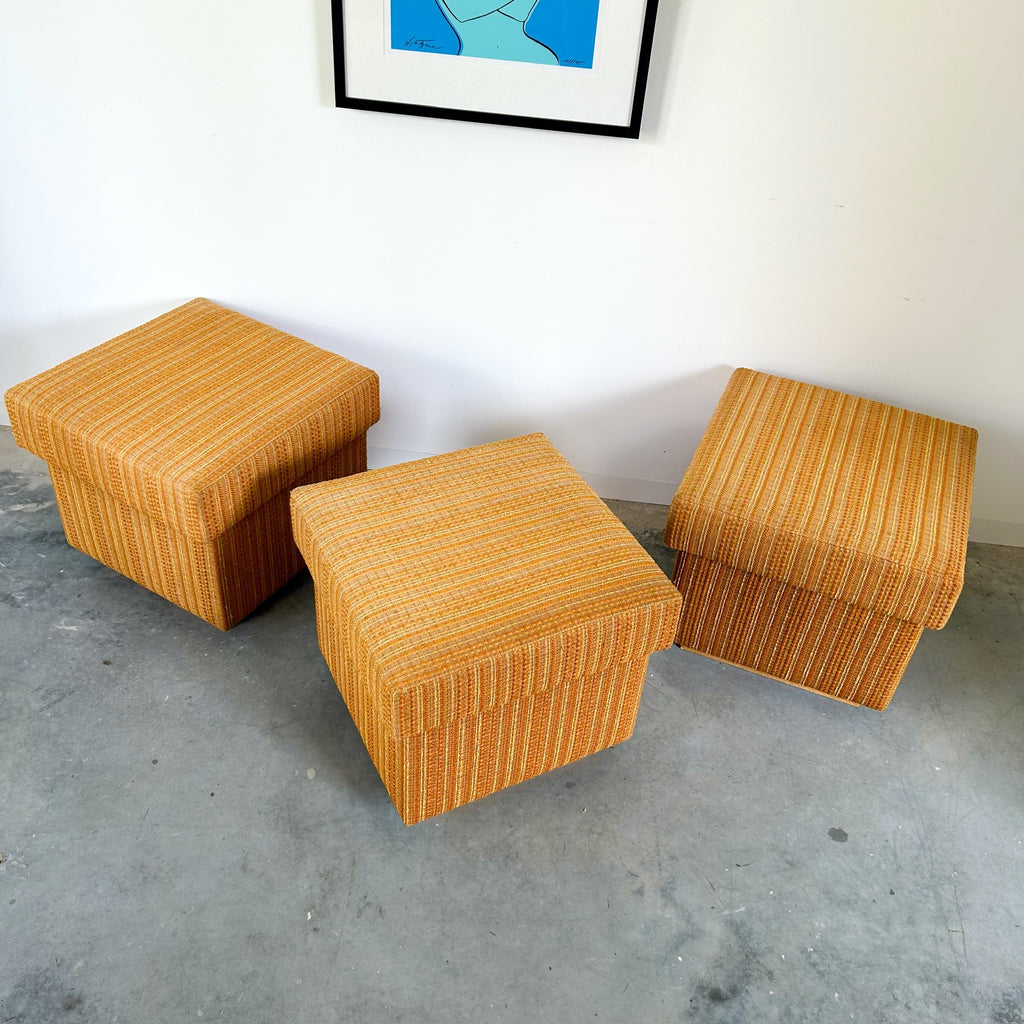 UPHOLSTERED BOX FOOTSTOOLS