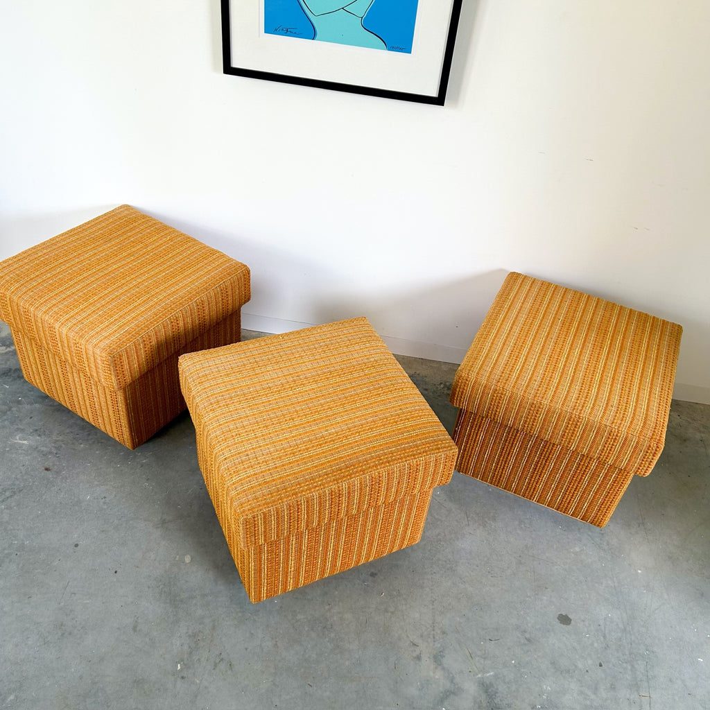 UPHOLSTERED BOX FOOTSTOOLS