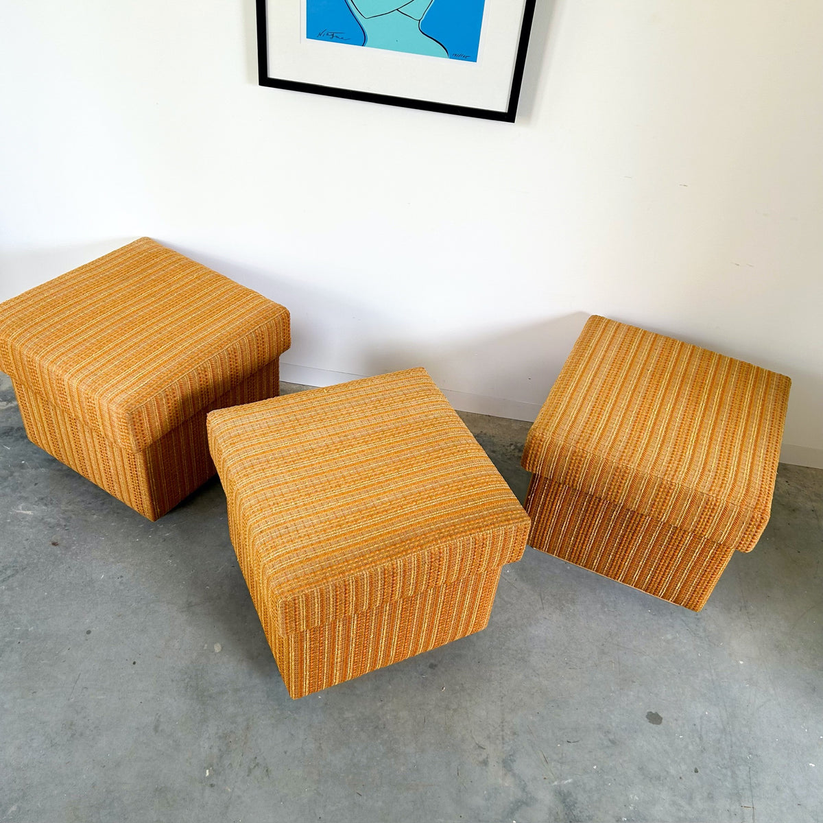 UPHOLSTERED BOX FOOTSTOOLS