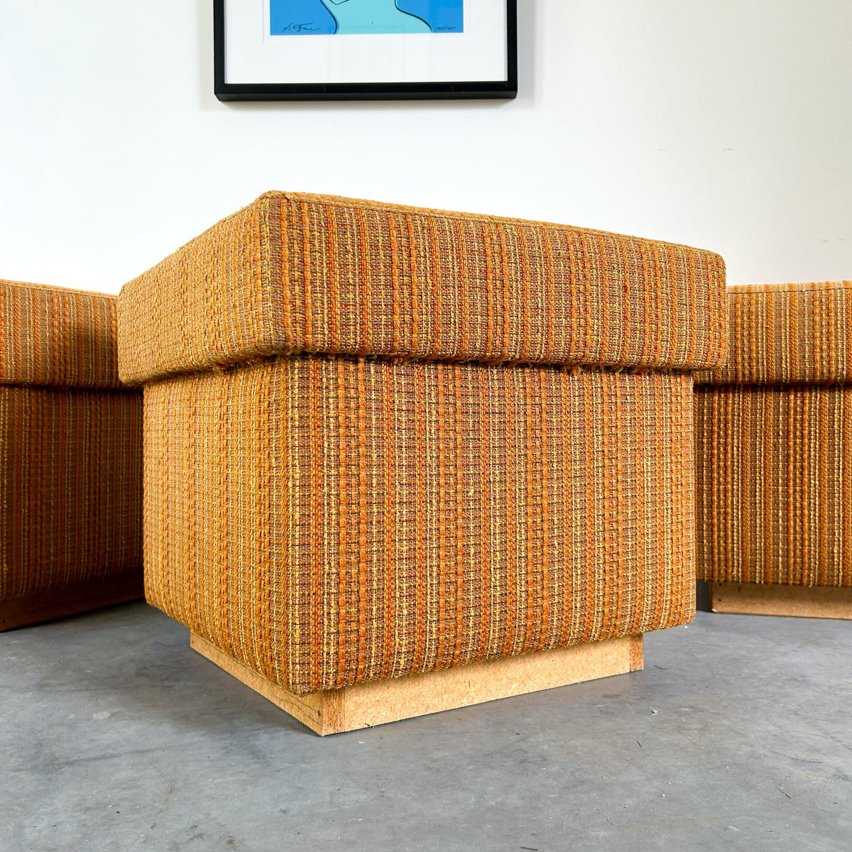 UPHOLSTERED BOX FOOTSTOOLS