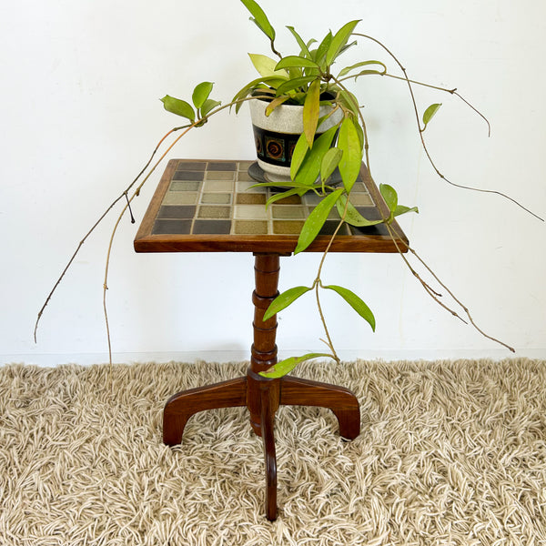 TILED SIDE TABLE - HEY JUDE WORKSHOP • Vintage furniture & objects Melbourne