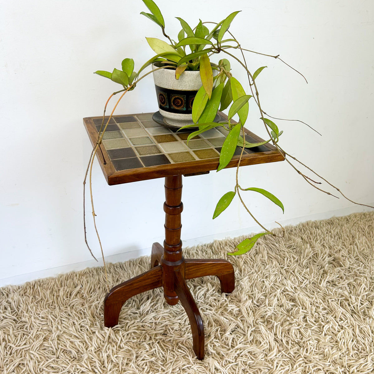TILED SIDE TABLE - HEY JUDE WORKSHOP • Vintage furniture & objects Melbourne