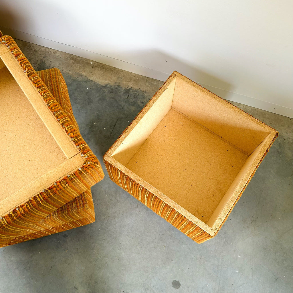 UPHOLSTERED BOX FOOTSTOOLS