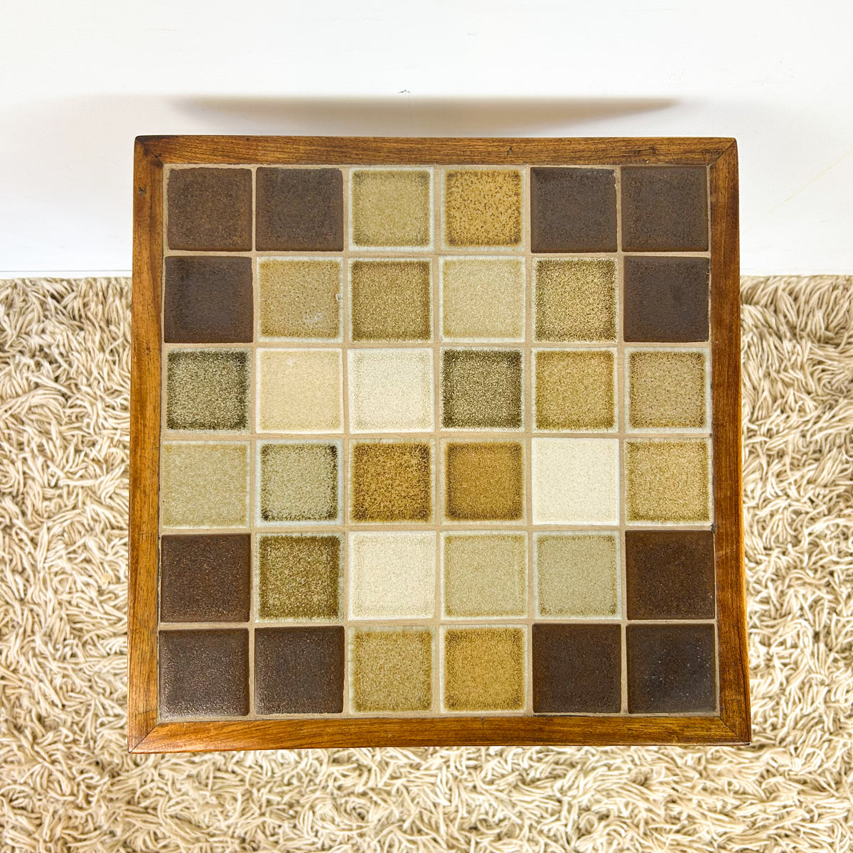 TILED SIDE TABLE - HEY JUDE WORKSHOP • Vintage furniture & objects Melbourne