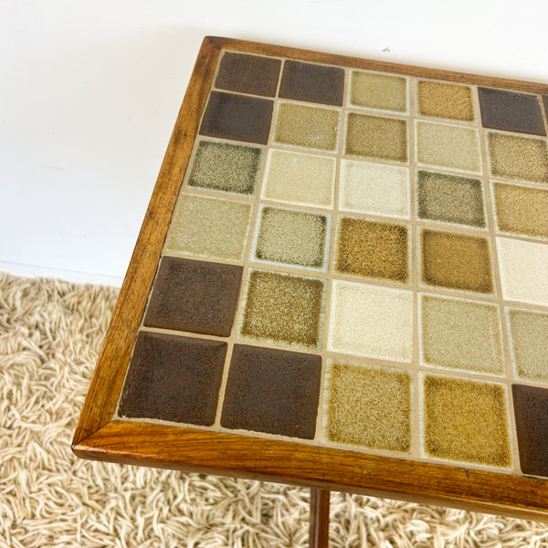TILED SIDE TABLE - HEY JUDE WORKSHOP • Vintage furniture & objects Melbourne
