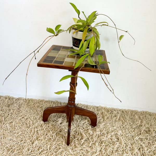 TILED SIDE TABLE - HEY JUDE WORKSHOP • Vintage furniture & objects Melbourne
