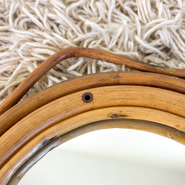 CANE WALL MIRROR - HEY JUDE WORKSHOP • Vintage furniture & objects Melbourne