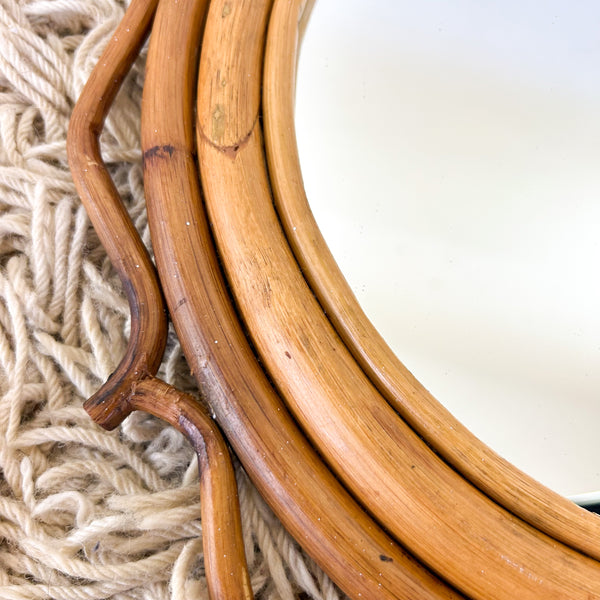 CANE WALL MIRROR - HEY JUDE WORKSHOP • Vintage furniture & objects Melbourne