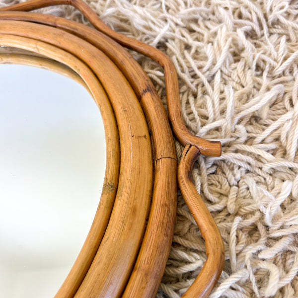 CANE WALL MIRROR - HEY JUDE WORKSHOP • Vintage furniture & objects Melbourne