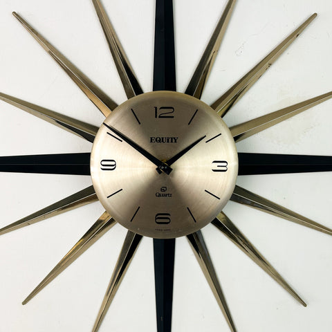 MID CENTURY STARBURST CLOCK