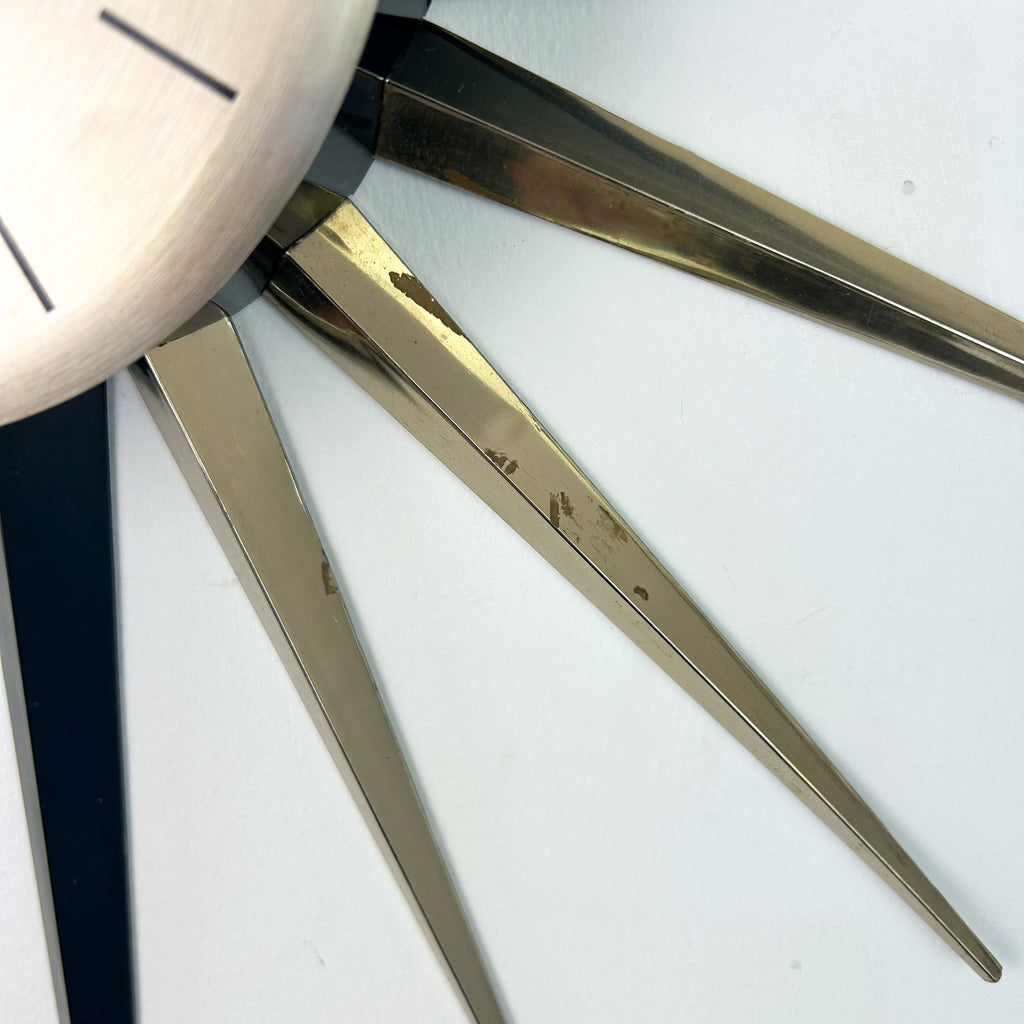 MID CENTURY STARBURST CLOCK - HEY JUDE WORKSHOP • Vintage furniture & objects Melbourne