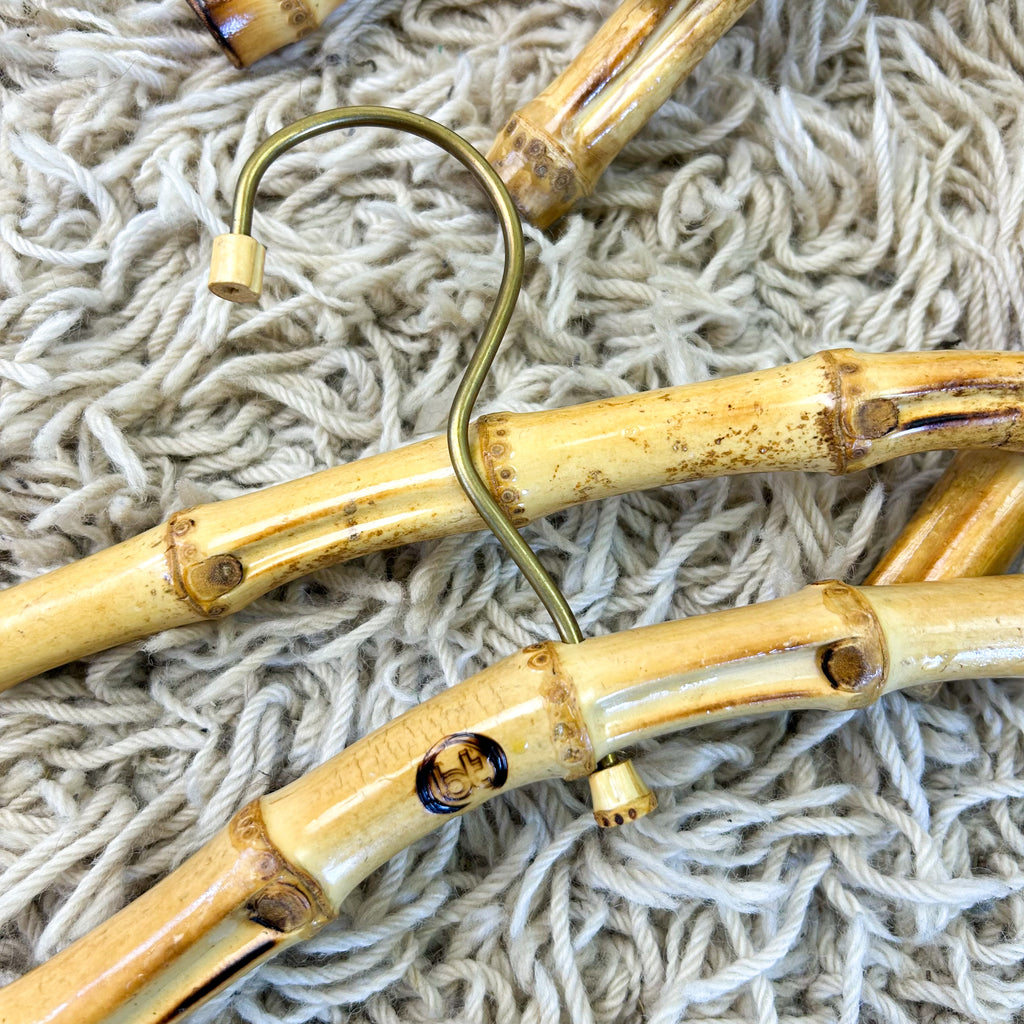 BAMBOO CLOTHES HANGERS - HEY JUDE WORKSHOP • Vintage furniture & objects Melbourne