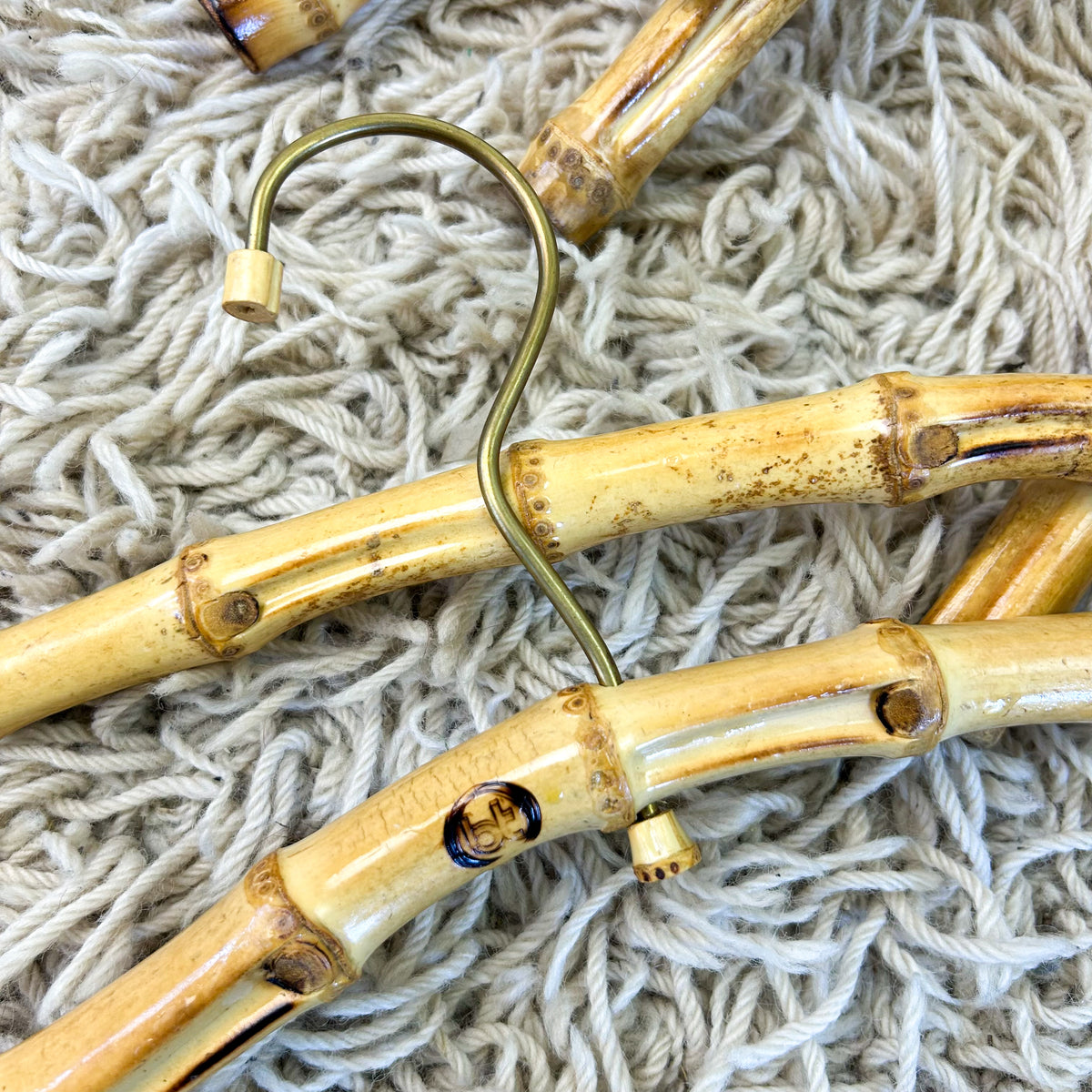 BAMBOO CLOTHES HANGERS - HEY JUDE WORKSHOP • Vintage furniture & objects Melbourne