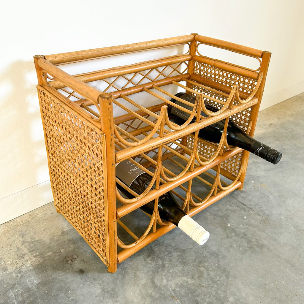 CANE WINE RACK