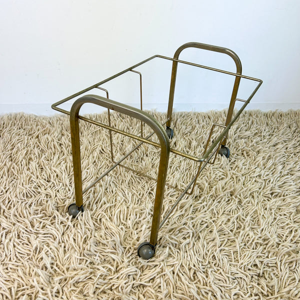 BRASS VINYL RECORD RACK