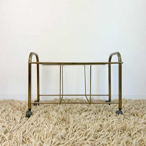 BRASS VINYL RECORD RACK