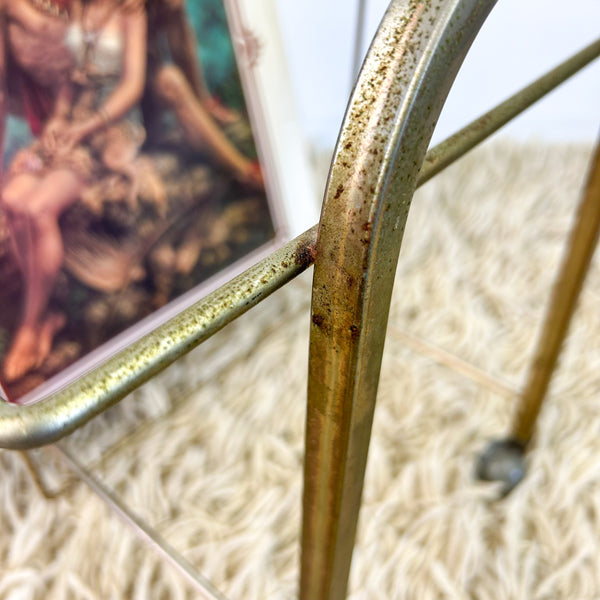 BRASS VINYL RECORD RACK