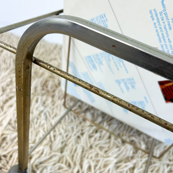 BRASS VINYL RECORD RACK