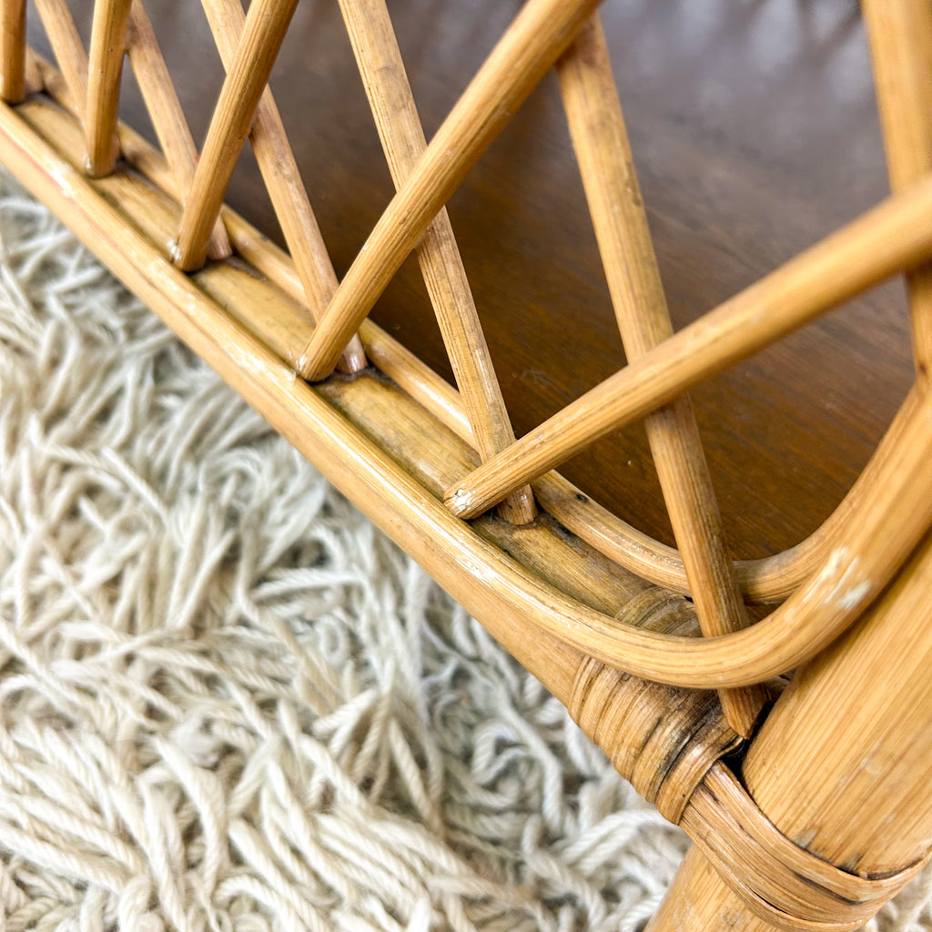 CANE BEDSIDE TABLE