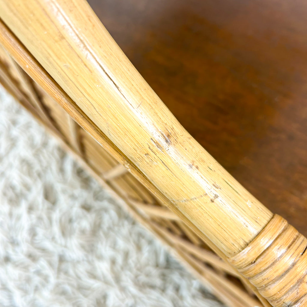 CANE BEDSIDE TABLE