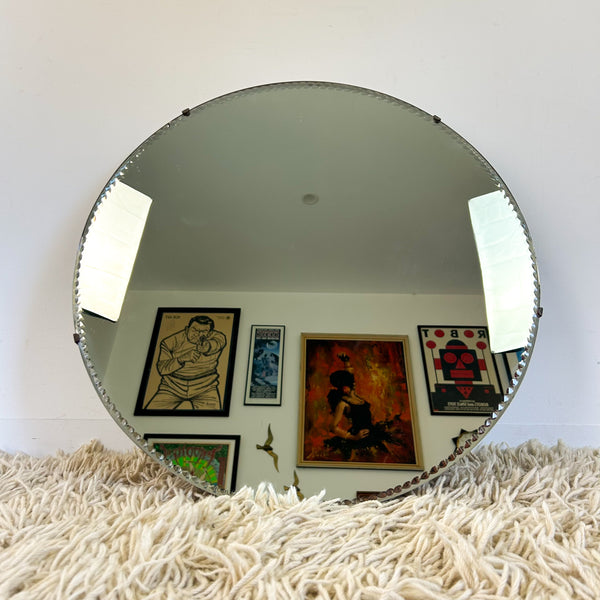 LARGE ROUND WALL MIRROR