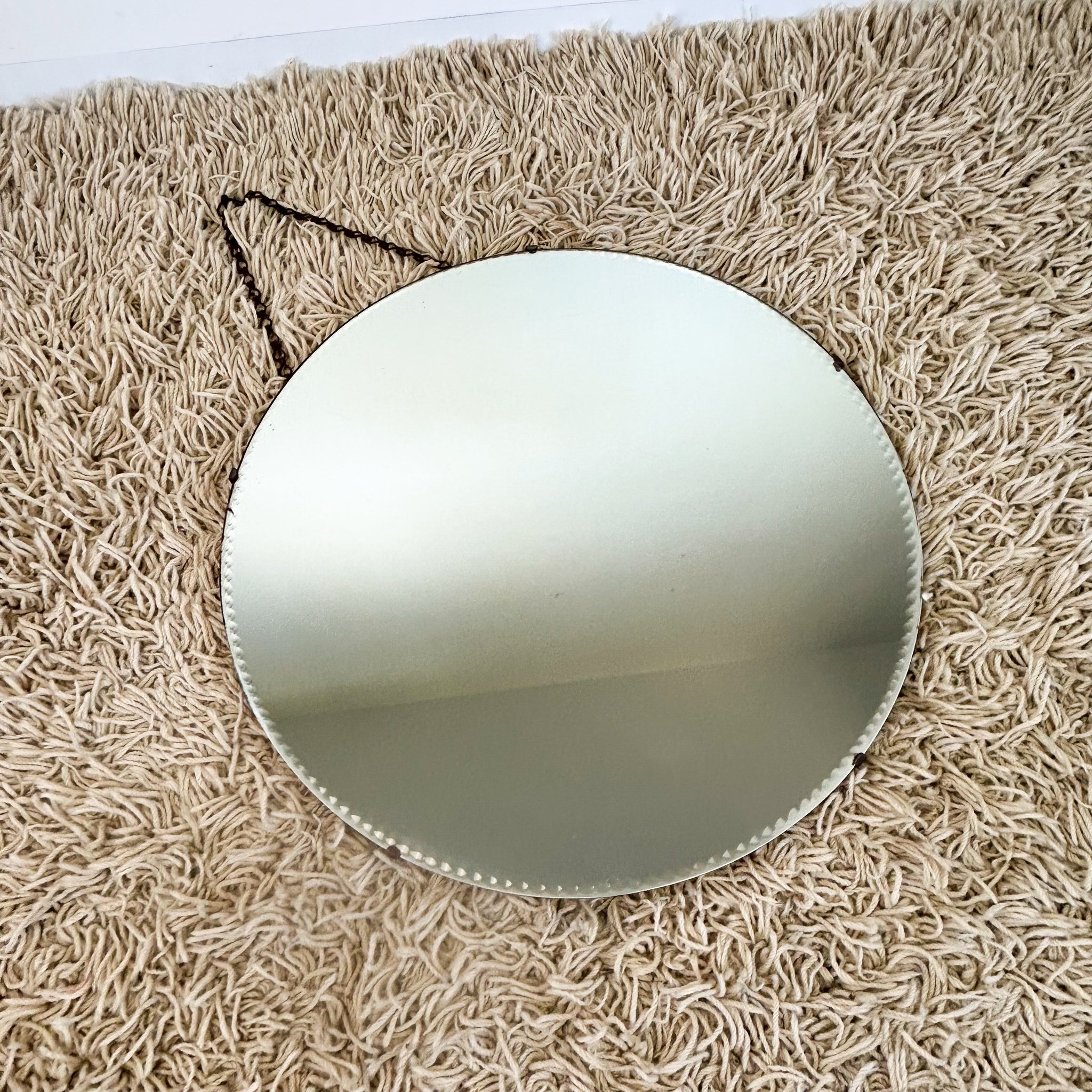 LARGE ROUND WALL MIRROR