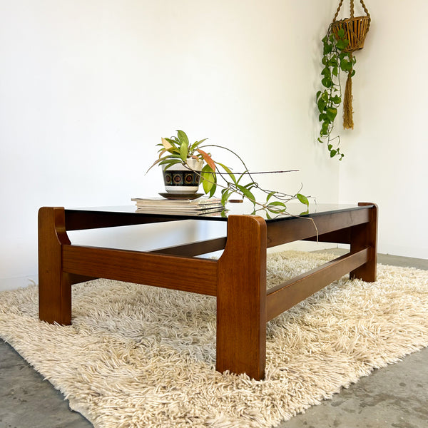 SMOKY GLASS COFFEE TABLE