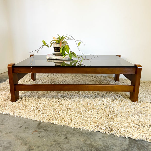 SMOKY GLASS COFFEE TABLE