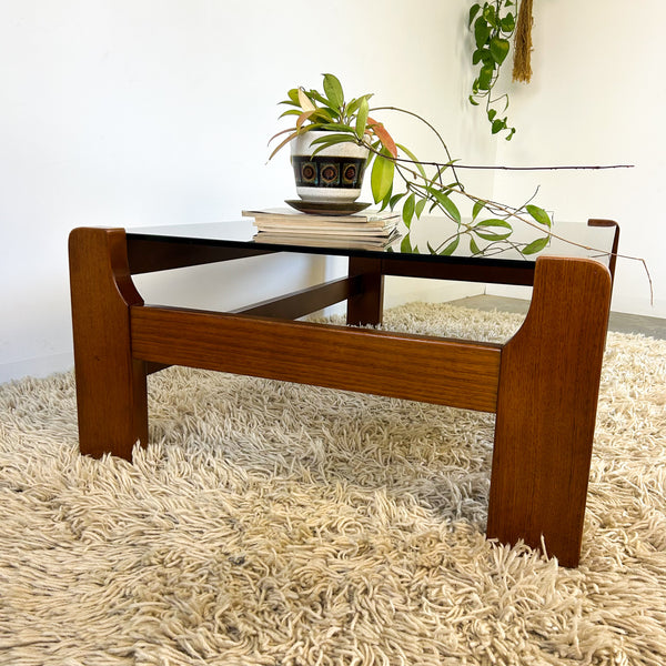 SMOKY GLASS COFFEE TABLE