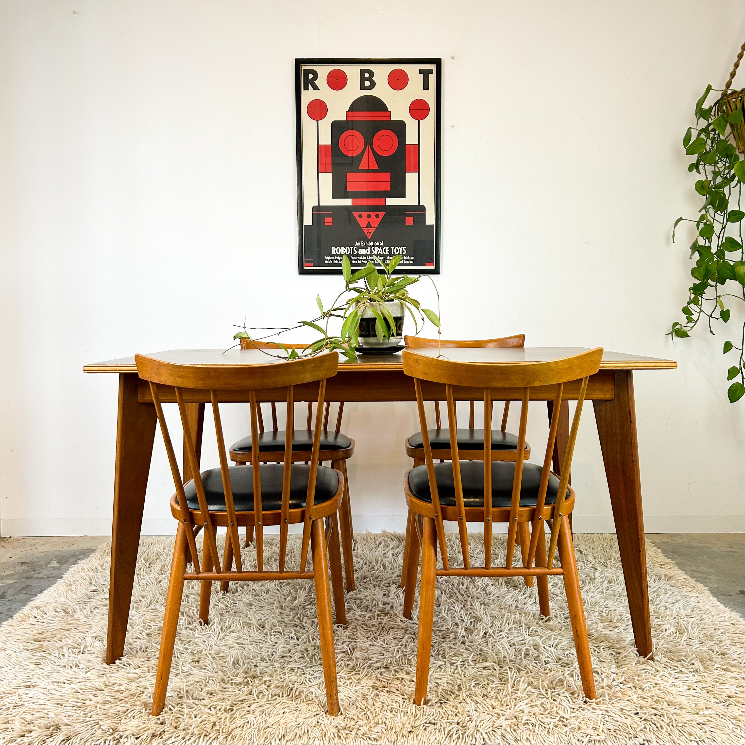 TIMBER DINING TABLE - HEY JUDE WORKSHOP • Vintage furniture & objects Melbourne
