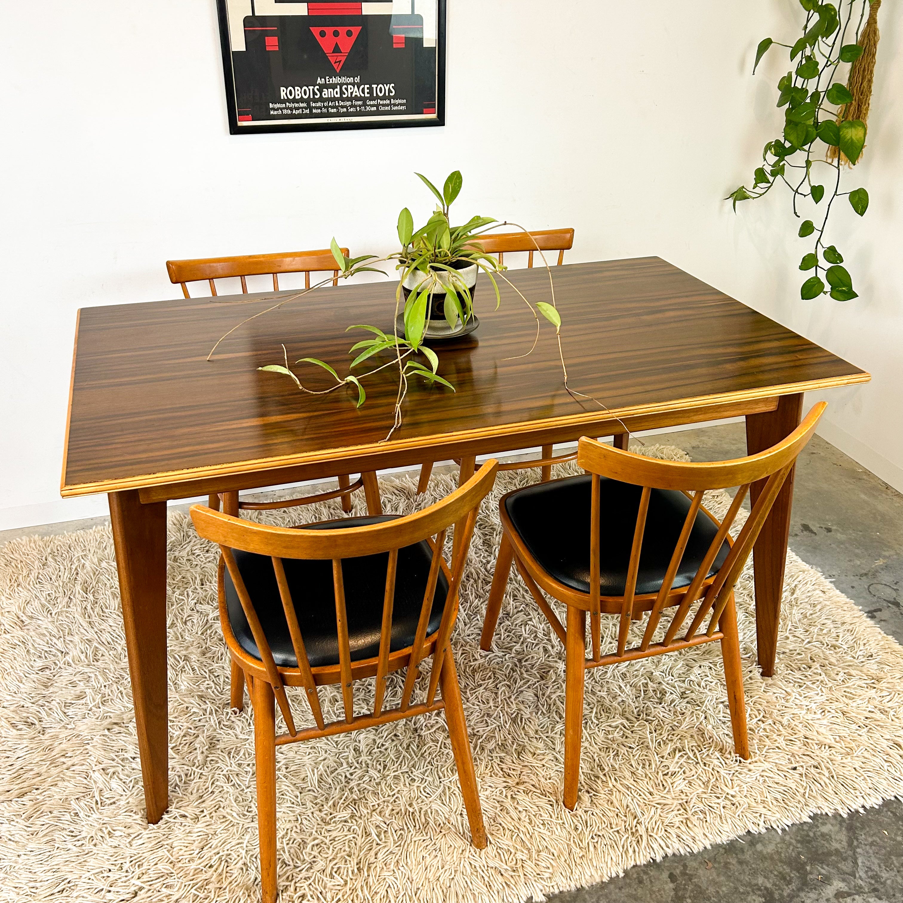 TIMBER DINING TABLE - HEY JUDE WORKSHOP • Vintage furniture & objects Melbourne