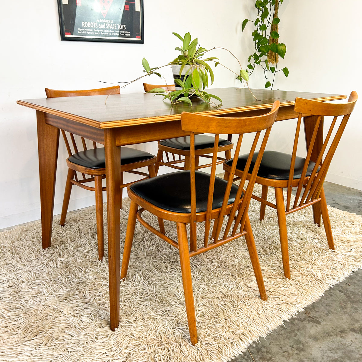 TIMBER DINING TABLE - HEY JUDE WORKSHOP • Vintage furniture & objects Melbourne