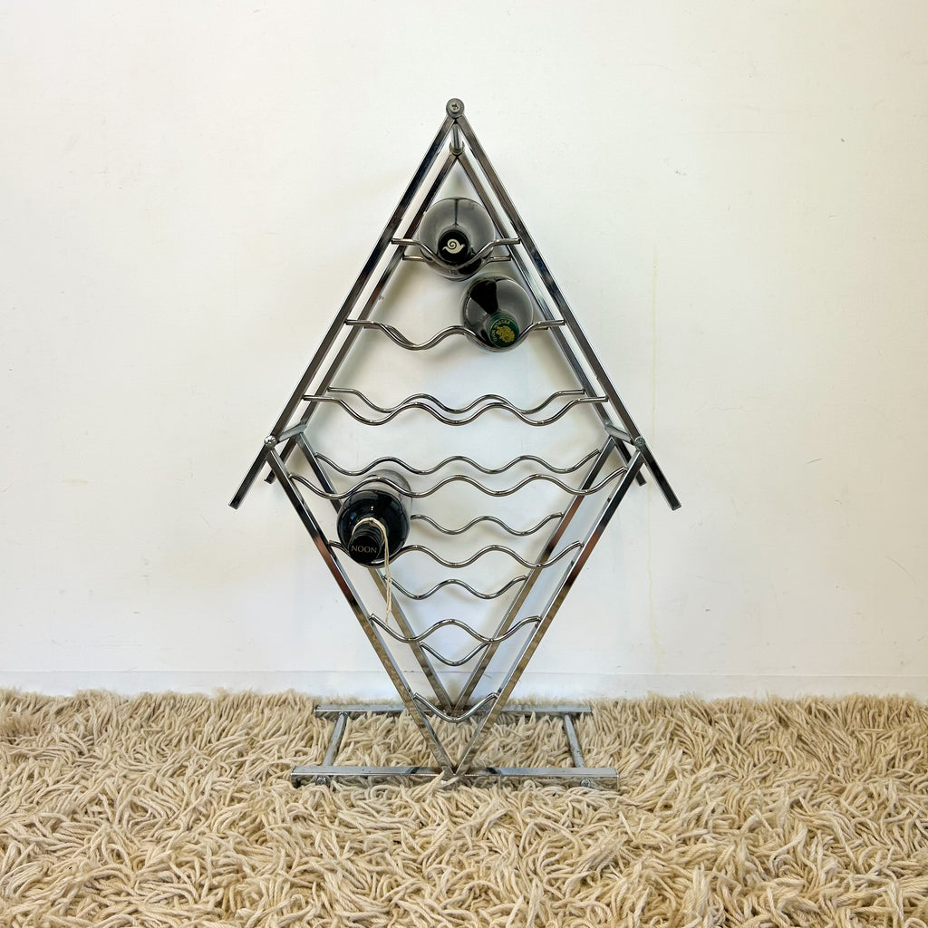 CHROME WINE RACK - HEY JUDE WORKSHOP • Vintage furniture & objects Melbourne