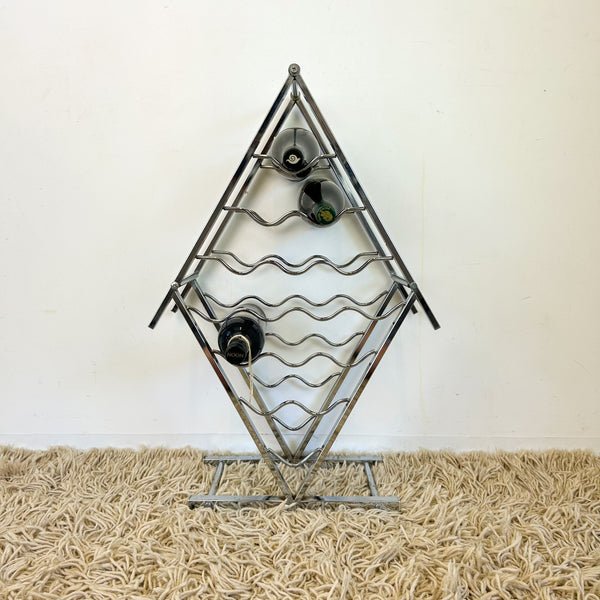 CHROME WINE RACK - HEY JUDE WORKSHOP • Vintage furniture & objects Melbourne