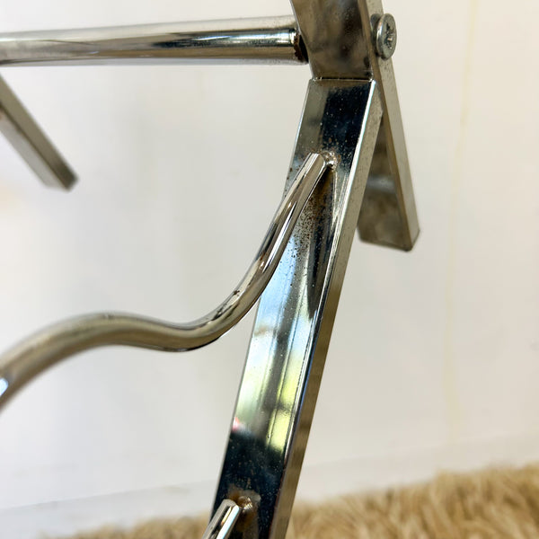 CHROME WINE RACK - HEY JUDE WORKSHOP • Vintage furniture & objects Melbourne