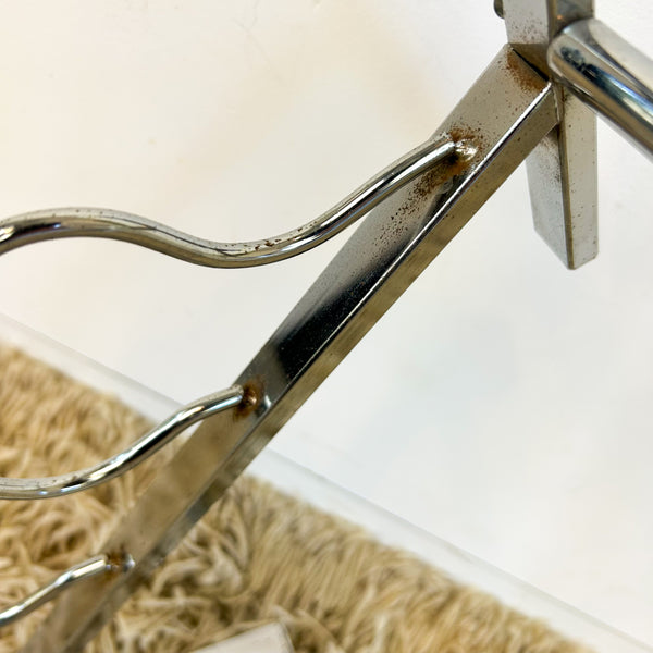 CHROME WINE RACK - HEY JUDE WORKSHOP • Vintage furniture & objects Melbourne