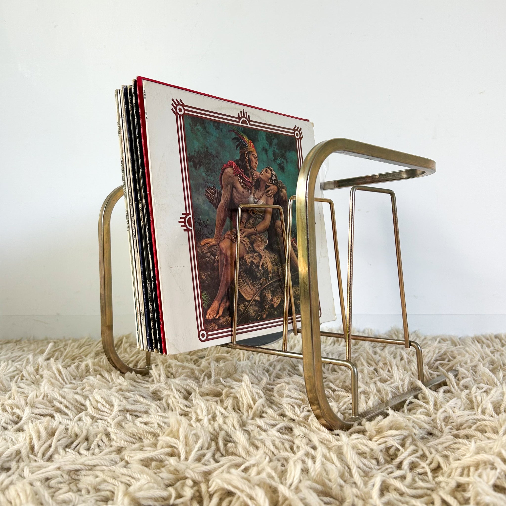 Jude Rutherford Rack BRASS VINYL RECORD RACK