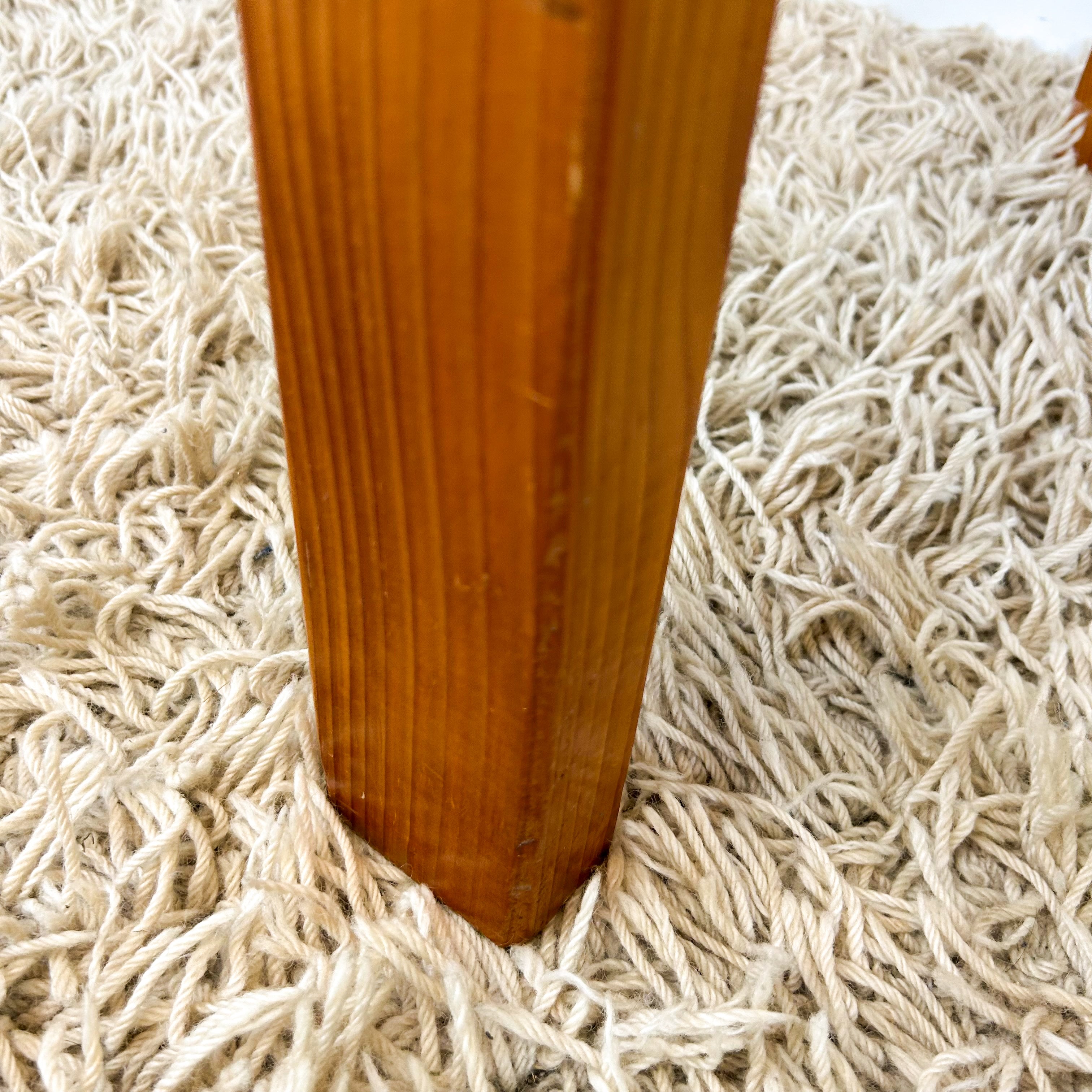 CHUNKY PINE & SMOKY GLASS COFFEE TABLE - HEY JUDE WORKSHOP • Vintage furniture & objects Melbourne