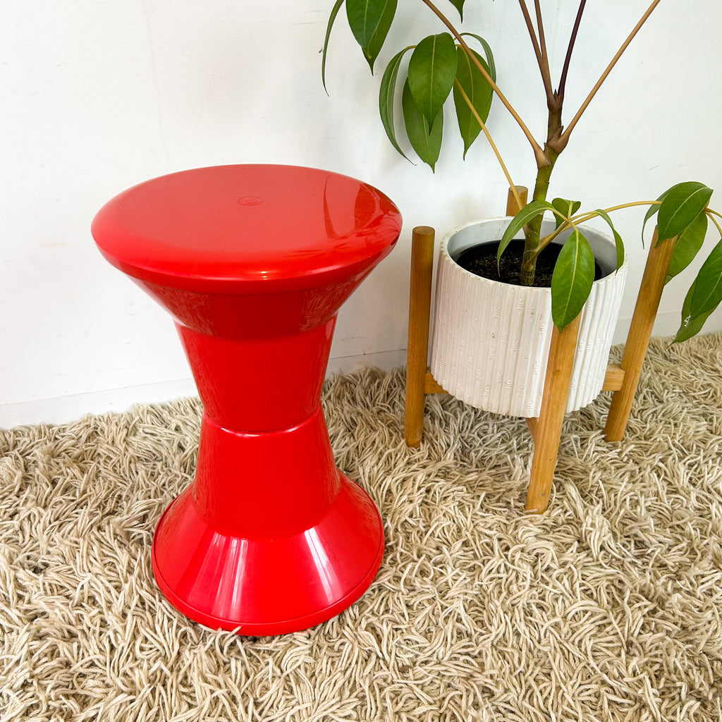 CAROMA ARCADE STOOL RED - HEY JUDE WORKSHOP • Vintage furniture & objects Melbourne