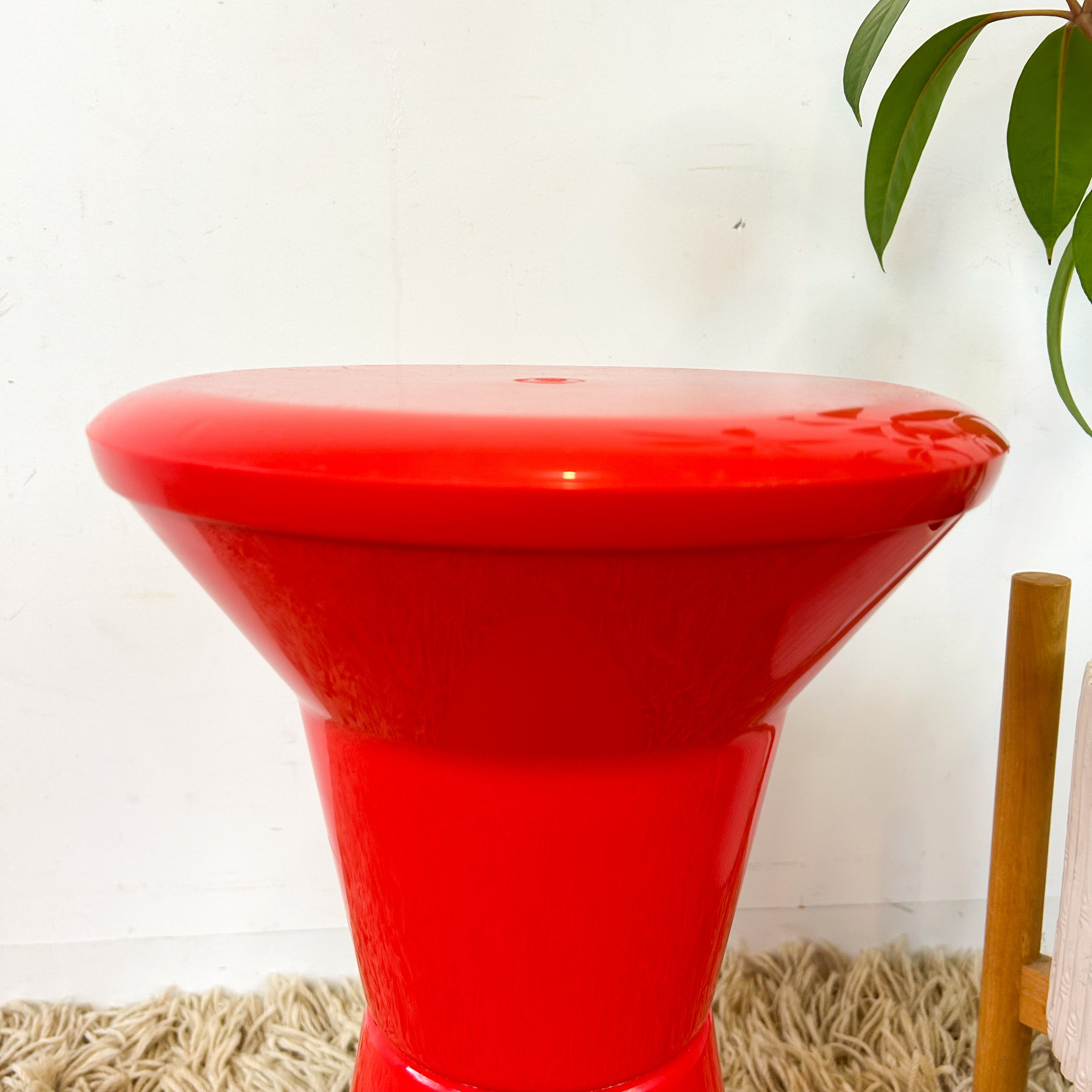 CAROMA ARCADE STOOL RED - HEY JUDE WORKSHOP • Vintage furniture & objects Melbourne