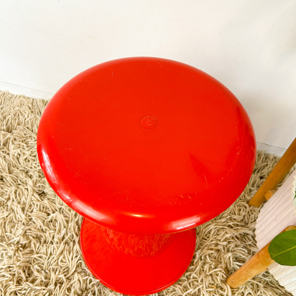 CAROMA ARCADE STOOL RED - HEY JUDE WORKSHOP • Vintage furniture & objects Melbourne