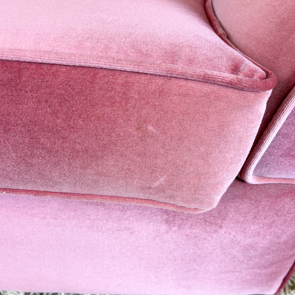PINK VELOUR ARMCHAIR #1