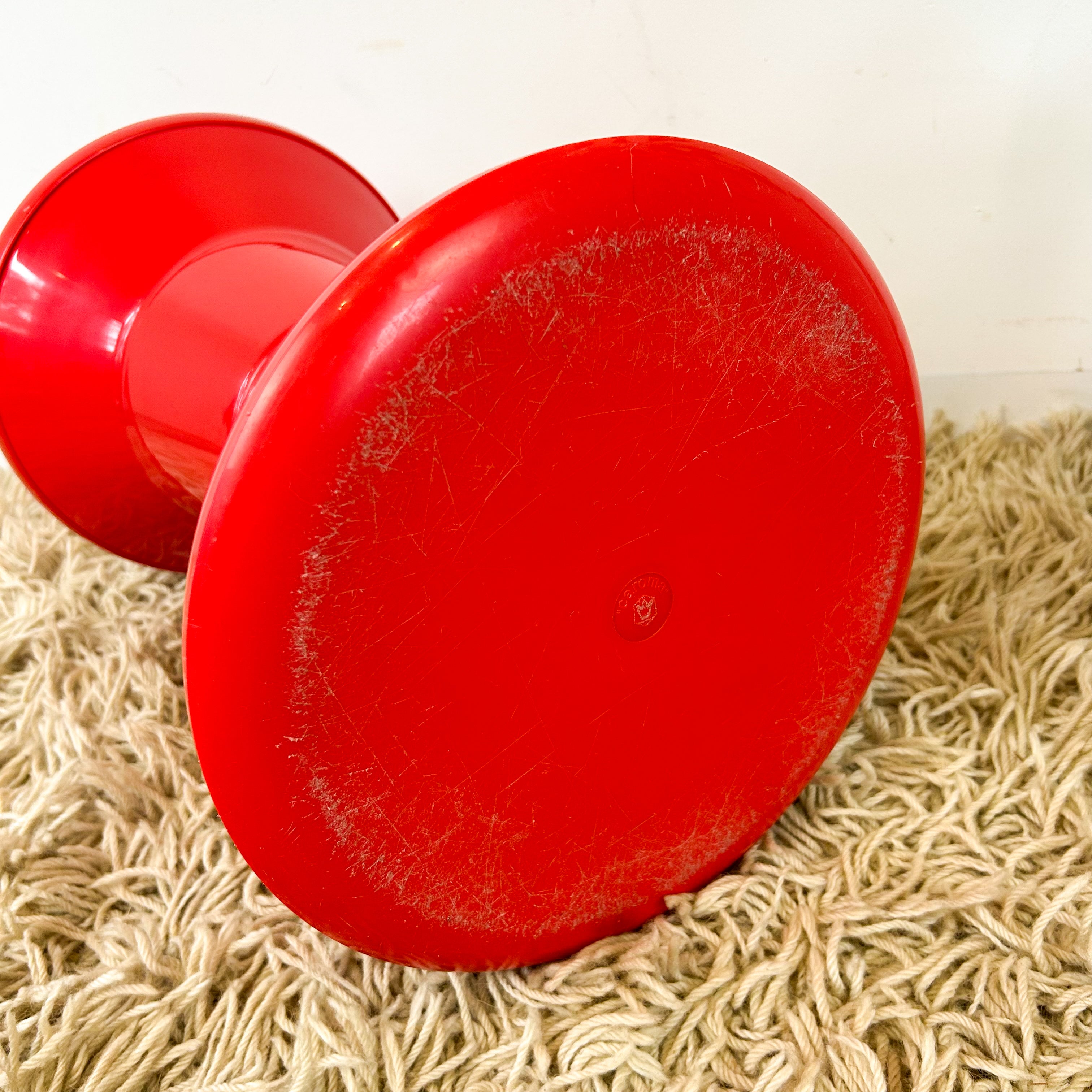 CAROMA ARCADE STOOL RED - HEY JUDE WORKSHOP • Vintage furniture & objects Melbourne