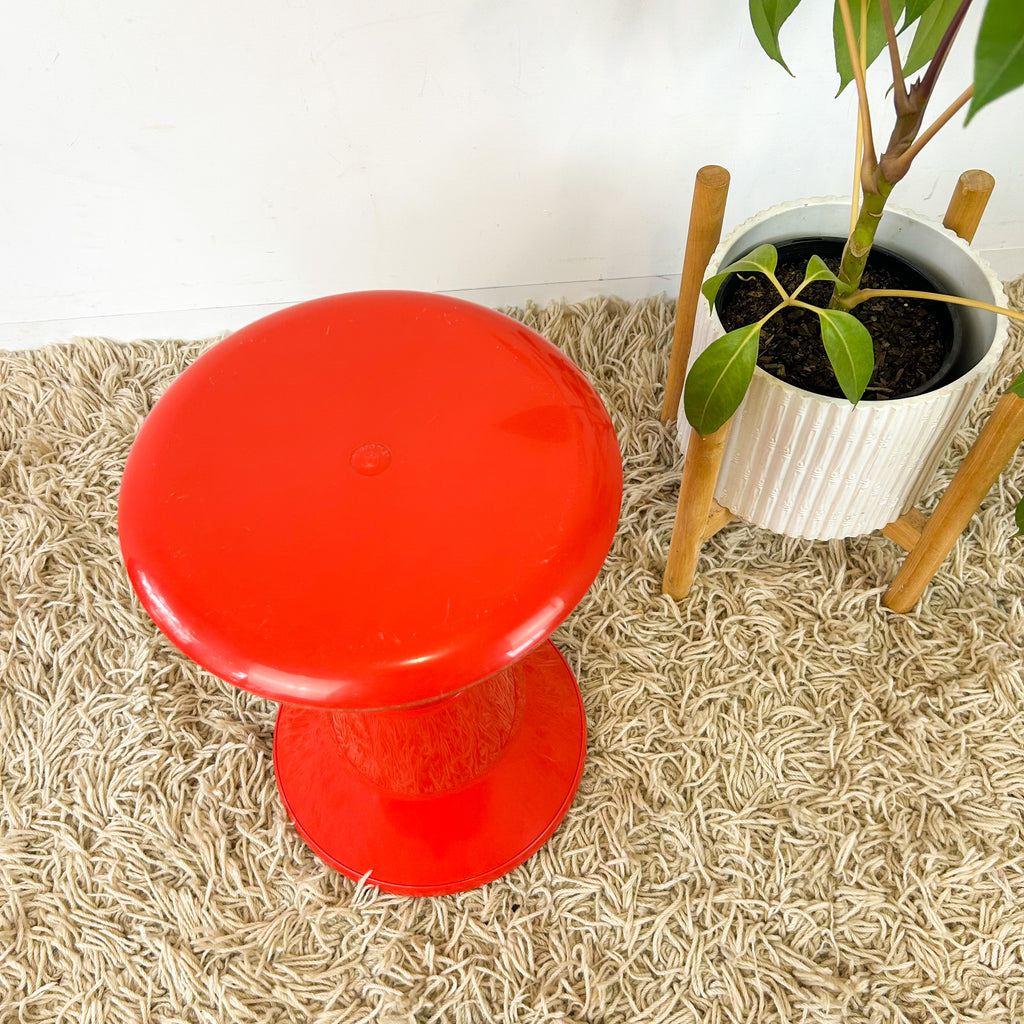 CAROMA ARCADE STOOL RED - HEY JUDE WORKSHOP • Vintage furniture & objects Melbourne