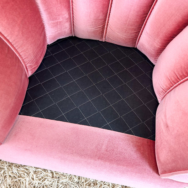 PINK VELOUR ARMCHAIR #2