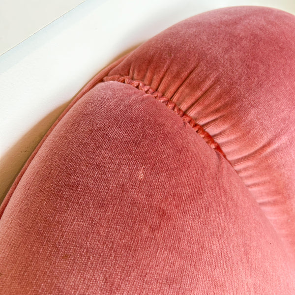 PINK VELOUR ARMCHAIR #2
