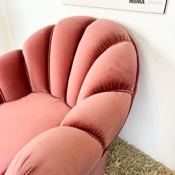 PINK VELOUR ARMCHAIR #2