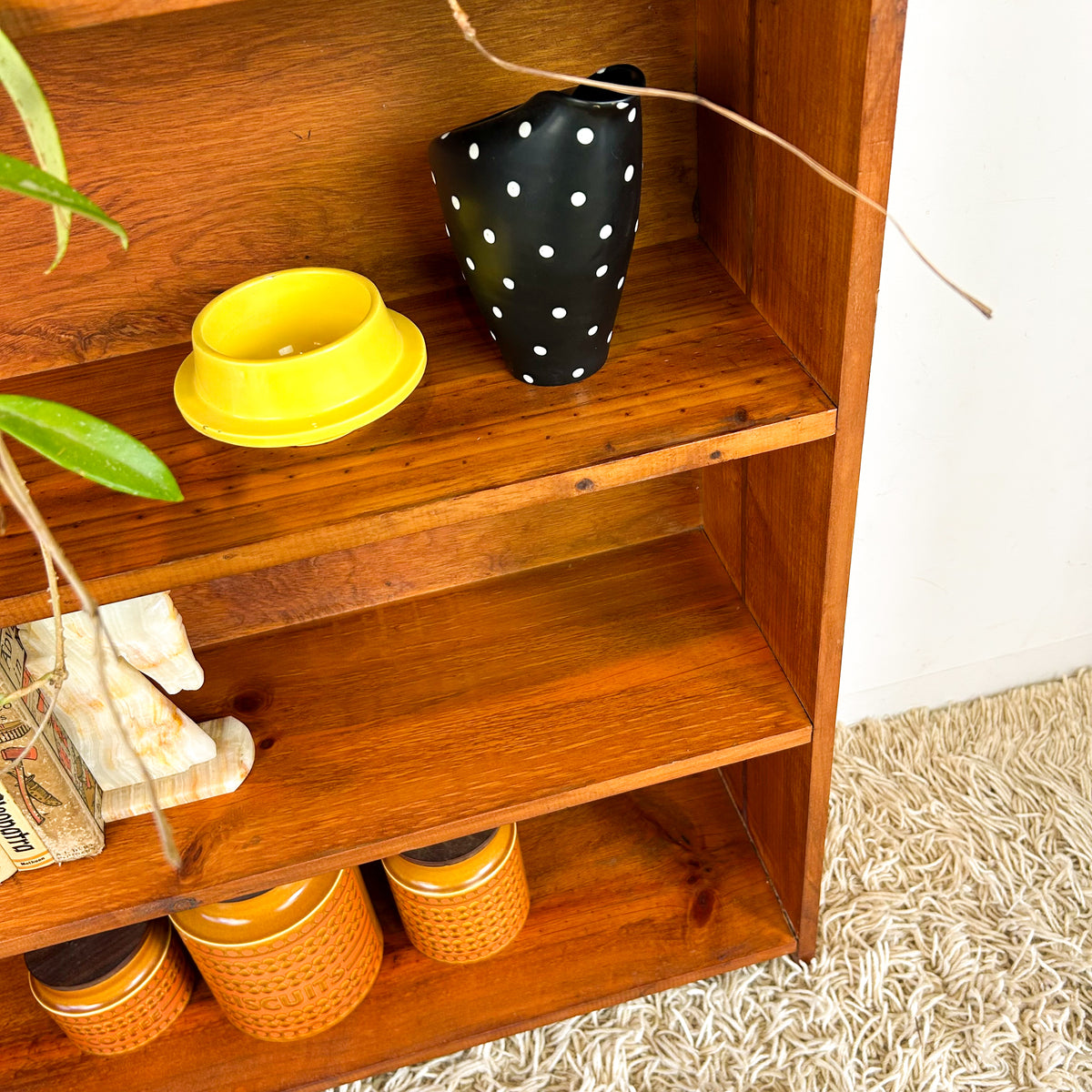 SOLID TIMBER BOOKCASE LARGE - HEY JUDE WORKSHOP • Vintage furniture & objects Melbourne