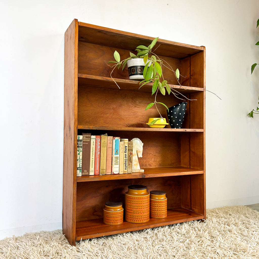 SOLID TIMBER BOOKCASE LARGE - HEY JUDE WORKSHOP • Vintage furniture & objects Melbourne